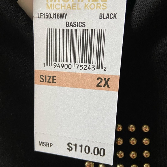 MCHAEL KORS FASHION STUDDED LOGO DESIGNER HOODIE - Picture 11 of 12